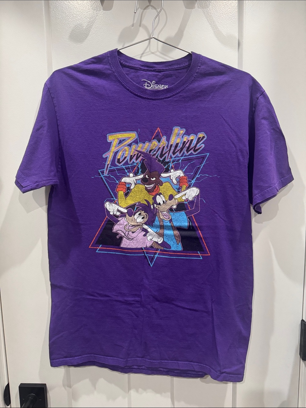 Disney Purple Powerline Goofy & Friends Graphic Tee